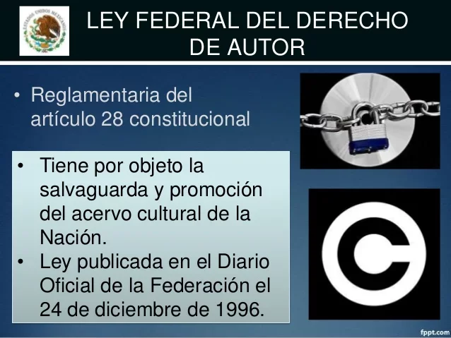 Actual Ley Federal del Derecho de Autor