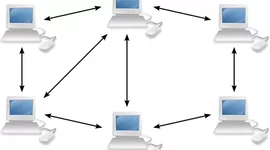 Timeline: carte mentale décrivant l’intérêt des réseaux pair-à-pair ainsi que les usages licites et illicites qu’on peut en faire.