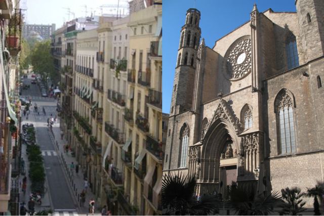 Calle Princesa, Basílica de Sta. María del Mar