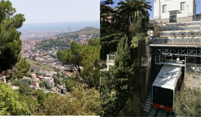 Funicular de Vallvidrera, Barriada de Vallvidrera