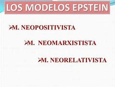 Los modelos de Epstein