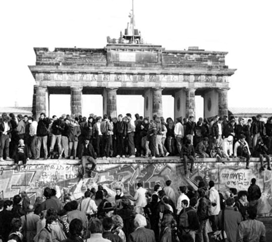 Berlin Wall falls