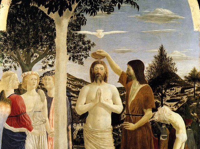 El Bautismo de Cristo, Piero della Francesca