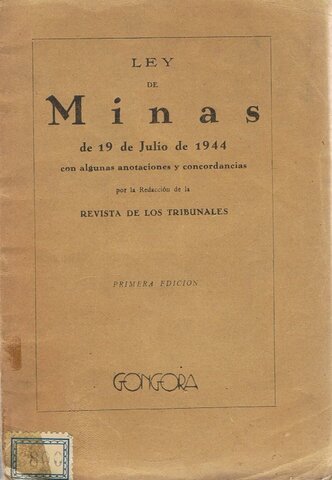 LEY DE MINAS
