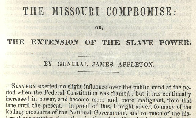The Missouri Compromise