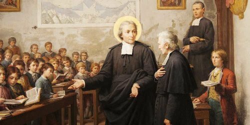 Juan Bautista va a París para hacerse cargo de una escuela gratuita para los niños pobres y abandonados