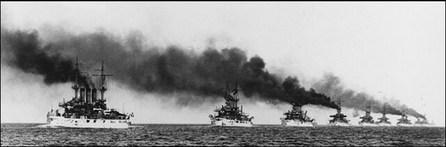 The Great White Fleet Sets Sail