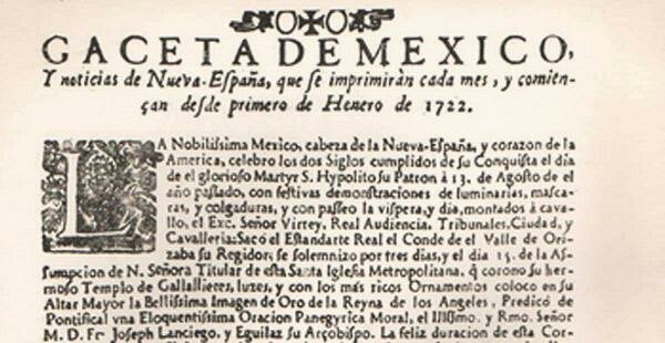El primer periódico de América Latina