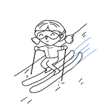 went skiing skiing for the first time