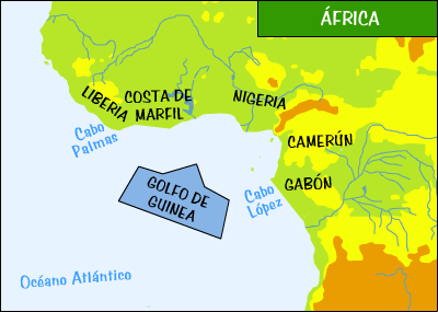 Los portugueses alcanzaron el golfo de Guinea