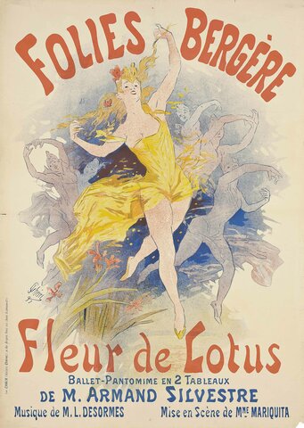 Jules Chêret - Folies Bergère-Fleur de Lotus