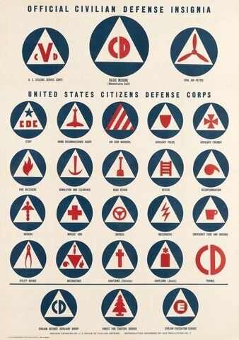 Charles Coiner - Citizen's Defence Corps Symbols