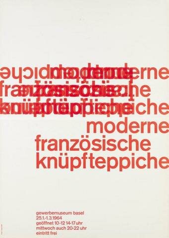 Emil Ruder - Moderne französische Knüpfteppiche