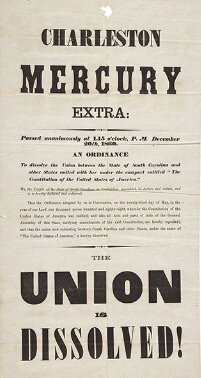 South Carolina Secedes from the United States