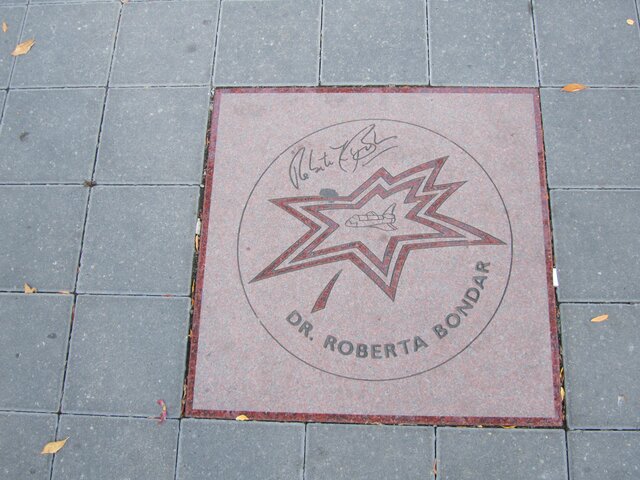 Roberta Bondar receives a star in the canada walk of fame