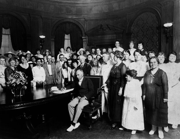 The Women's Suffrage Amendment is introduced in Congress in 1878