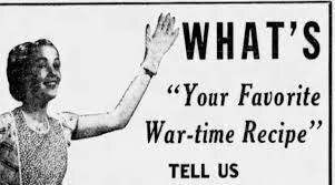 Ration Recipes During WWII
