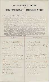 petition for universal suffrage