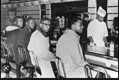 Black College Students refuse to leave Sit in