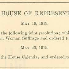 H.J. Res. 1 Joint resolution proposing an amendment to the constitution extending the right if the suffrage to women
