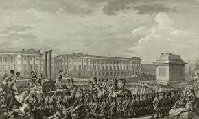 King louis XVI is executed by french revolutionaries