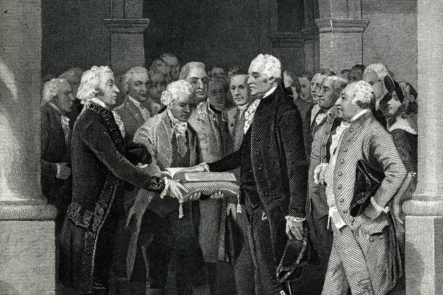 the inauguration of John adams the 2nd president