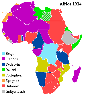 L'AFRICA SPARTITA A TAVOLINO