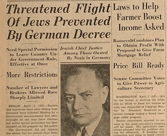 Announcement of Death Penalty for Aiding Jews