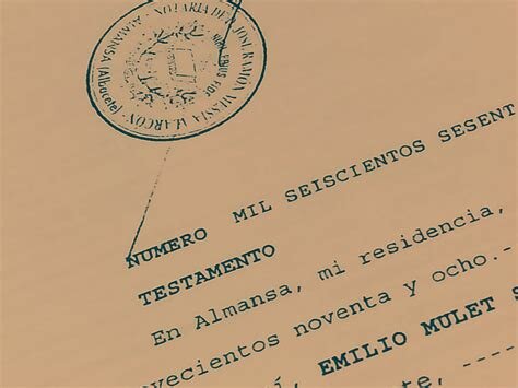 Sobre los testamentos 1854