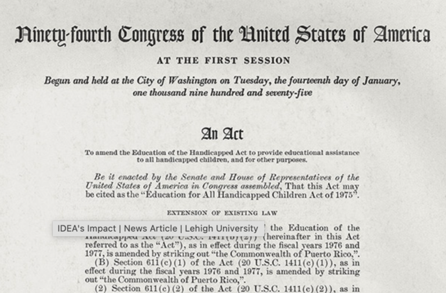 Individuals with Disabilities Education Act