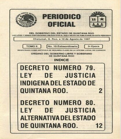 MÉXICO JUSTICIA ALTERNATIVA