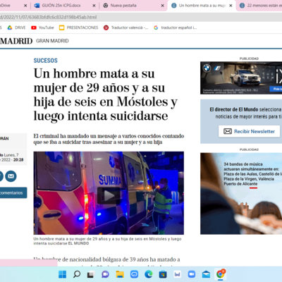 Timeline: violencia de genero 2023