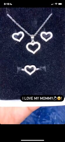 my mom buying me my first jewelry set
