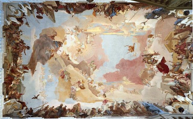 Tiepolo a Wurzburg: l'Olimpo e i quattro continenti