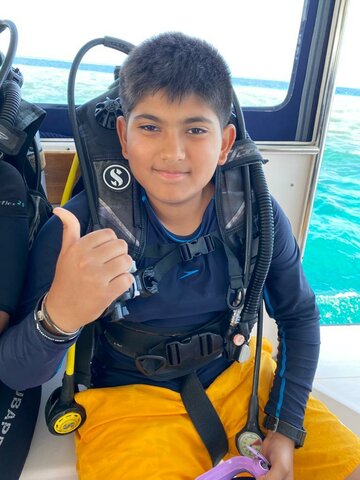First scuba dive