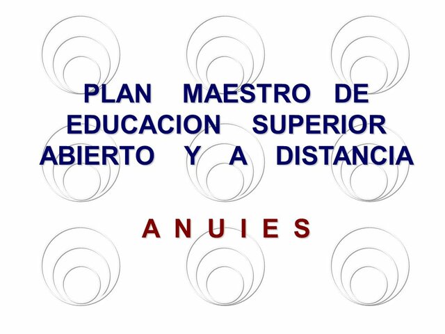 Surge el Plan Maestro de Educación Superior Abierta y a Distancia (México)