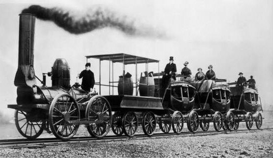 Primer ferrocarril entre Liverpool y Manchester