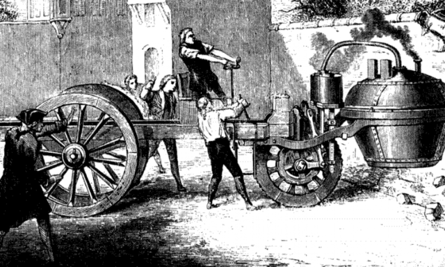 Vehicle de vapor de Cugnot