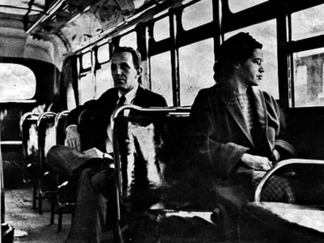 Rosa Parks  refused to give up her seat