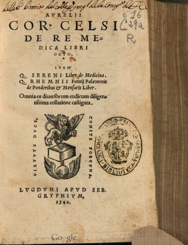 Primer libro médico Impreso