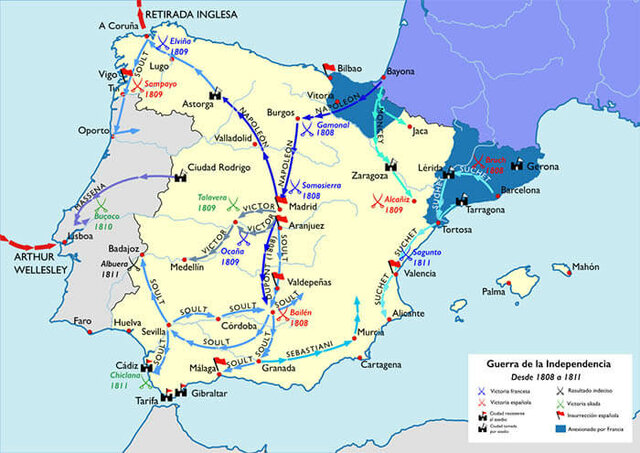 Segunda fase: intervención de Napoleón (1808-1812)