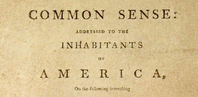 Common Sense 1775 - 1776