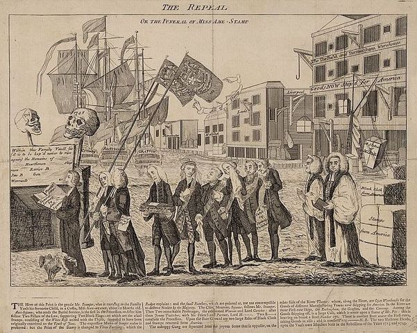 Repeal of the Stamp Act.