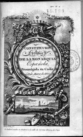 Constitución Política de la Monarquía Española