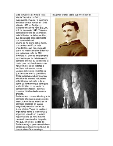 Nikola Tesla ´´CORRIENTE ALTERNA ´´´´´´