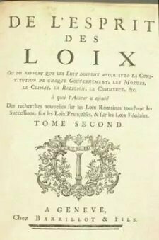 Montesquieu: Legeen izpiritua