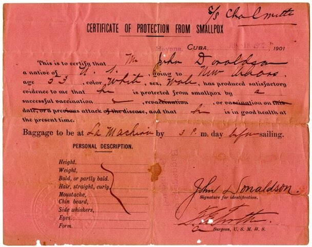 A Smallpox Panic and a $5 Fine