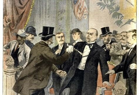 President William McKinley is shot.