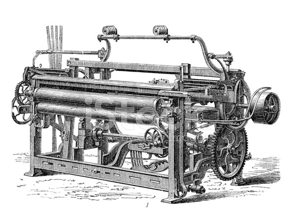 2. Principales inventos de la Revolución Industrial (Telar mecánico: Edmund Cartwright)