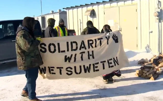 Via Rail Protest Begins